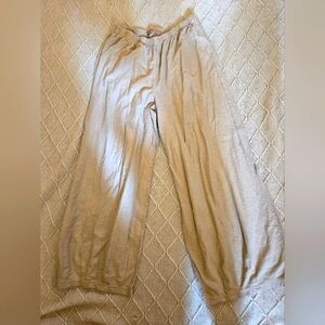 Cut loose wide leg pants